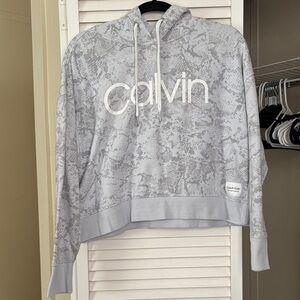 Calvin Klein Performance Gray Patterned Hoodie